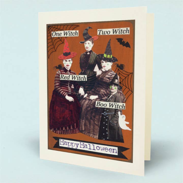 Eine Hexe Zwei Hexe Karte für den Großhandel von Mina Lee Studio