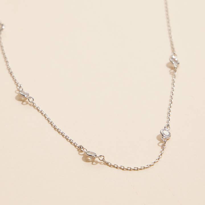 Frem - Wholesale Link & Chain Necklace - Cubic Zirconia 18K Gold Dipped Chain-Necklace