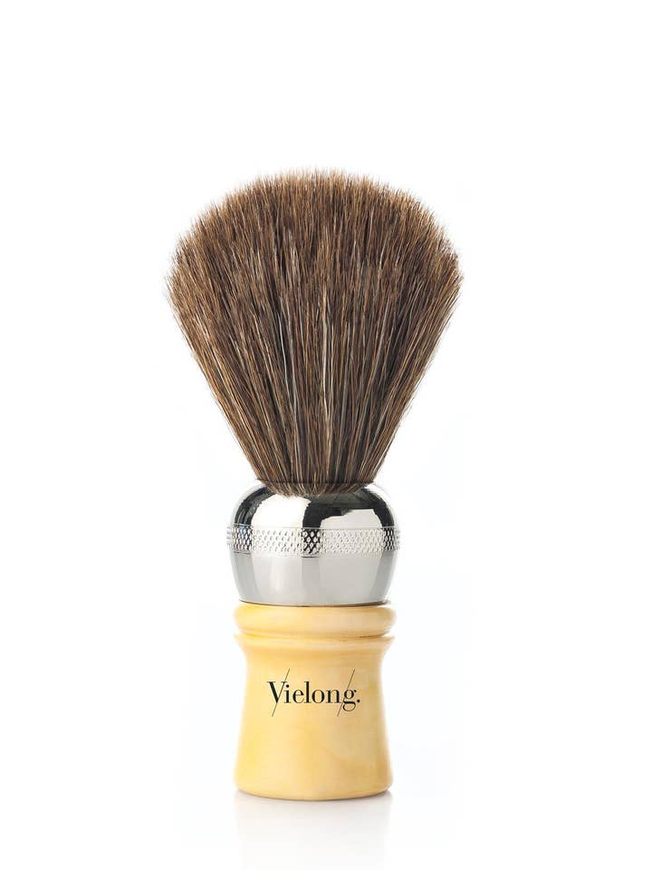 Cachurro Professional Horse Hair Shaving Brush, Metal/Wood for wholesale by Vie-Long