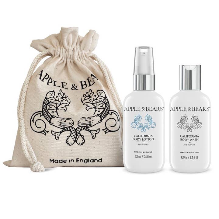 California Travel Set - Lavagem e Loção 100ml/3.4 fl por atacado de APPLE & BEARS