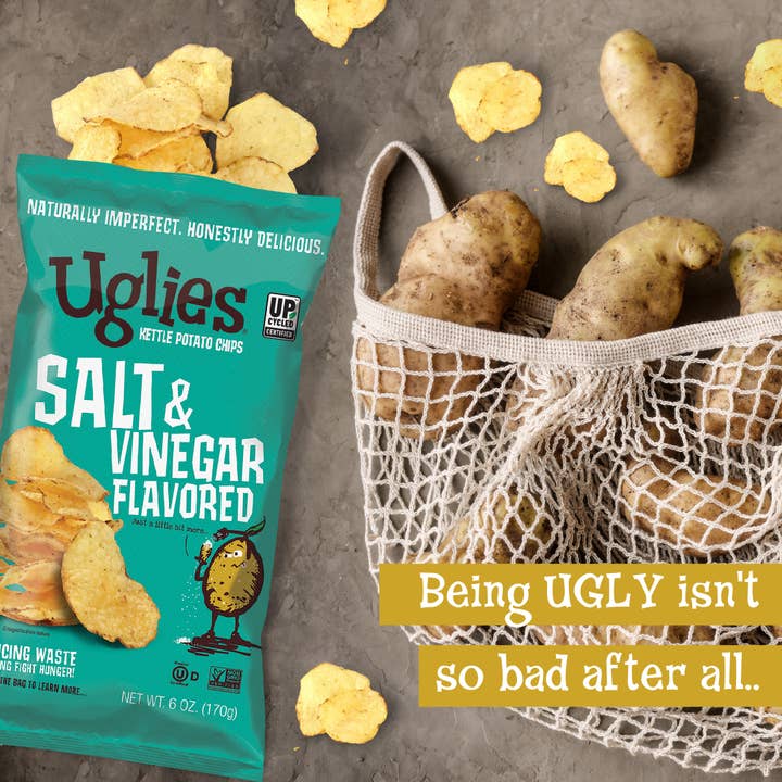 Uglies Kettle Chips - Wholesale Chips - Uglies 6oz Salt & Vinegar Kettle Cooked Potato Chips3