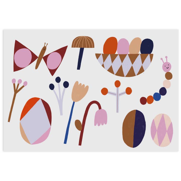 Carte postale de fleurs de Pâques pour la vente par nuukk GmbH