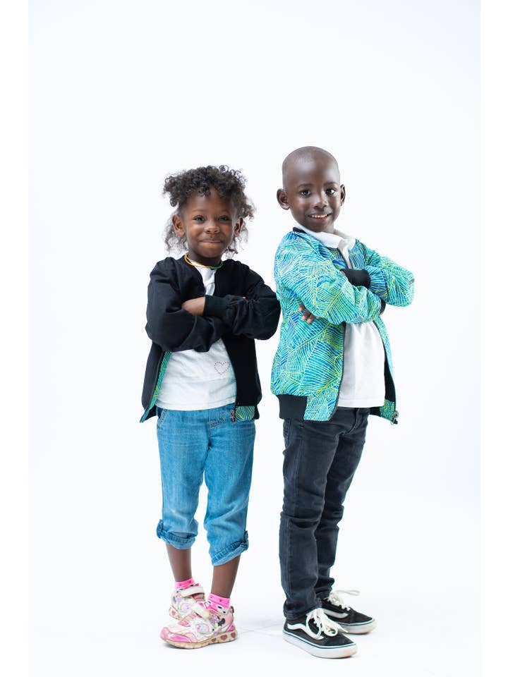mikono.africa UG - Wholesale Bomber Jacket - Kids - 'Splash Splash' kids jacket5
