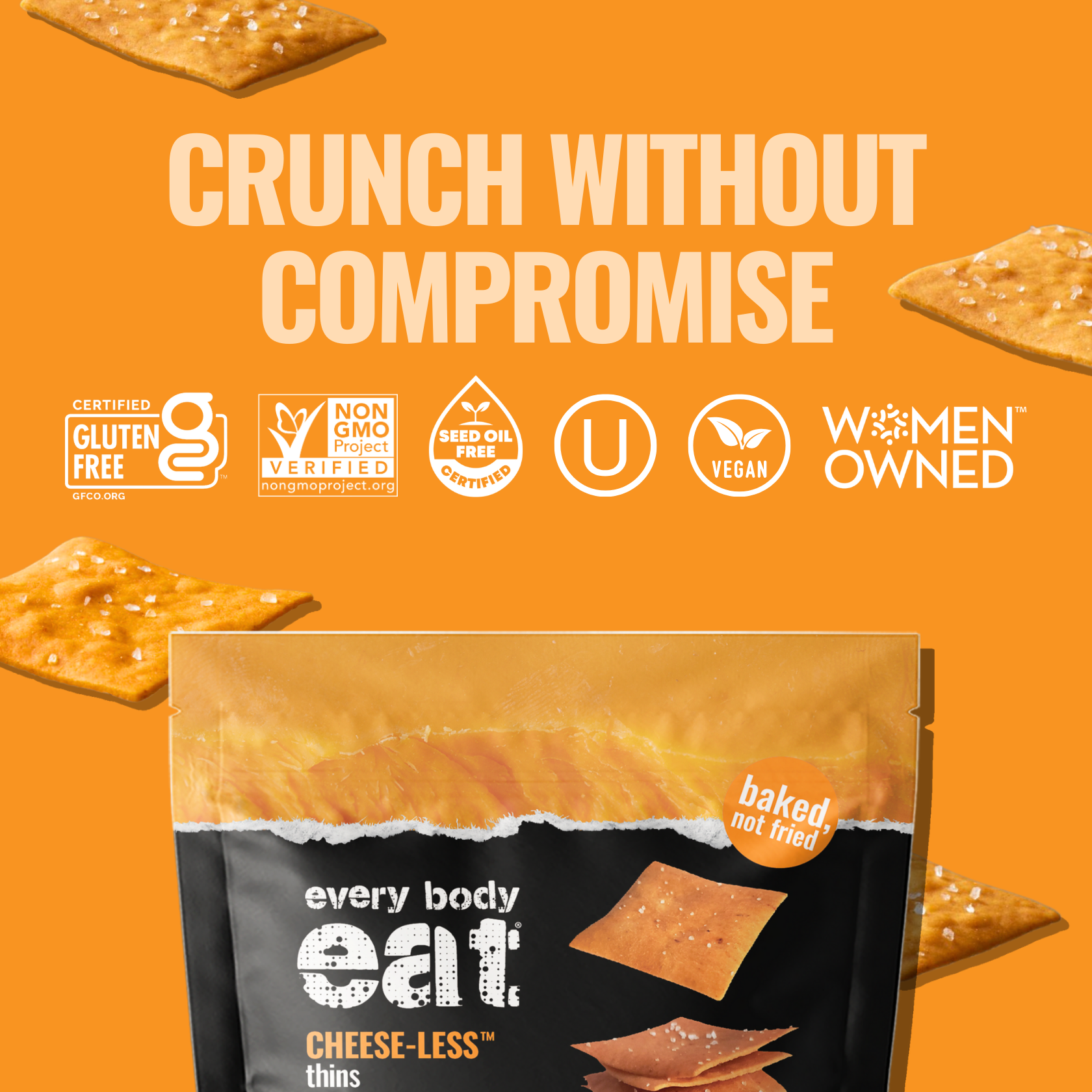 Every Body Eat® - Vente Biscuit salé - Snack Fins Sans Fromage 113g3