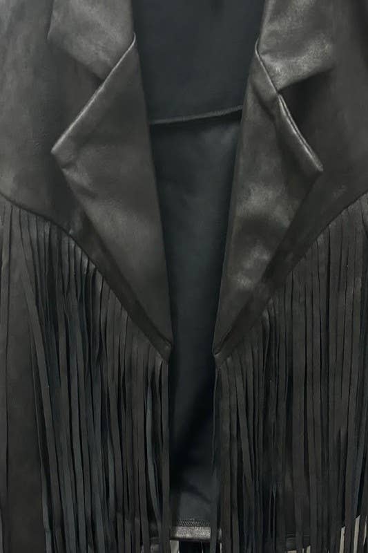 Lemon Tree - Wholesale Jacket - Women's - Suede Fringe Jacket6