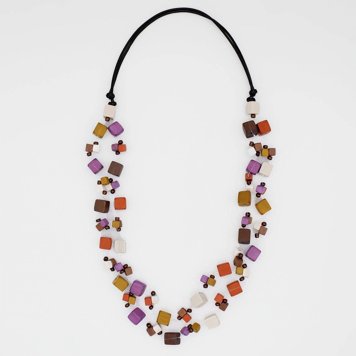 Sylca Designs - Wholesale Beaded/Pearl Necklace - Shades of Pink Lia Floating Bead Necklace0