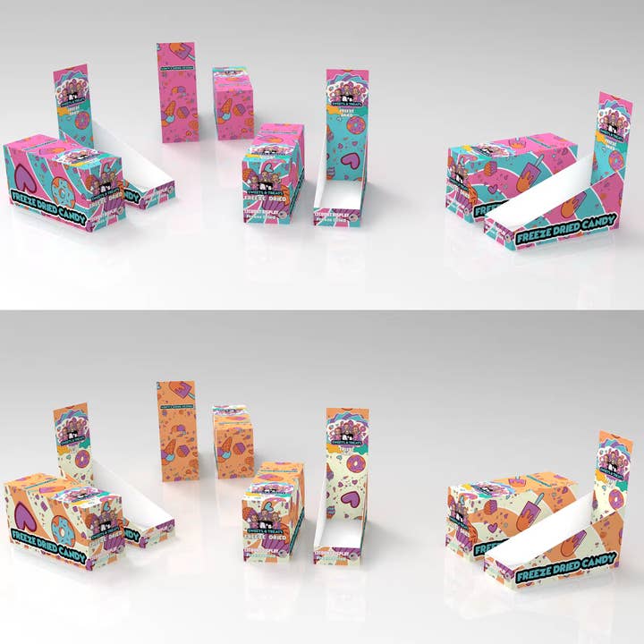 A’s Sweets & Treats Freeze Dried Candy - Wholesale Hard Candy - Rainbow Bites 2oz Snack & Go1