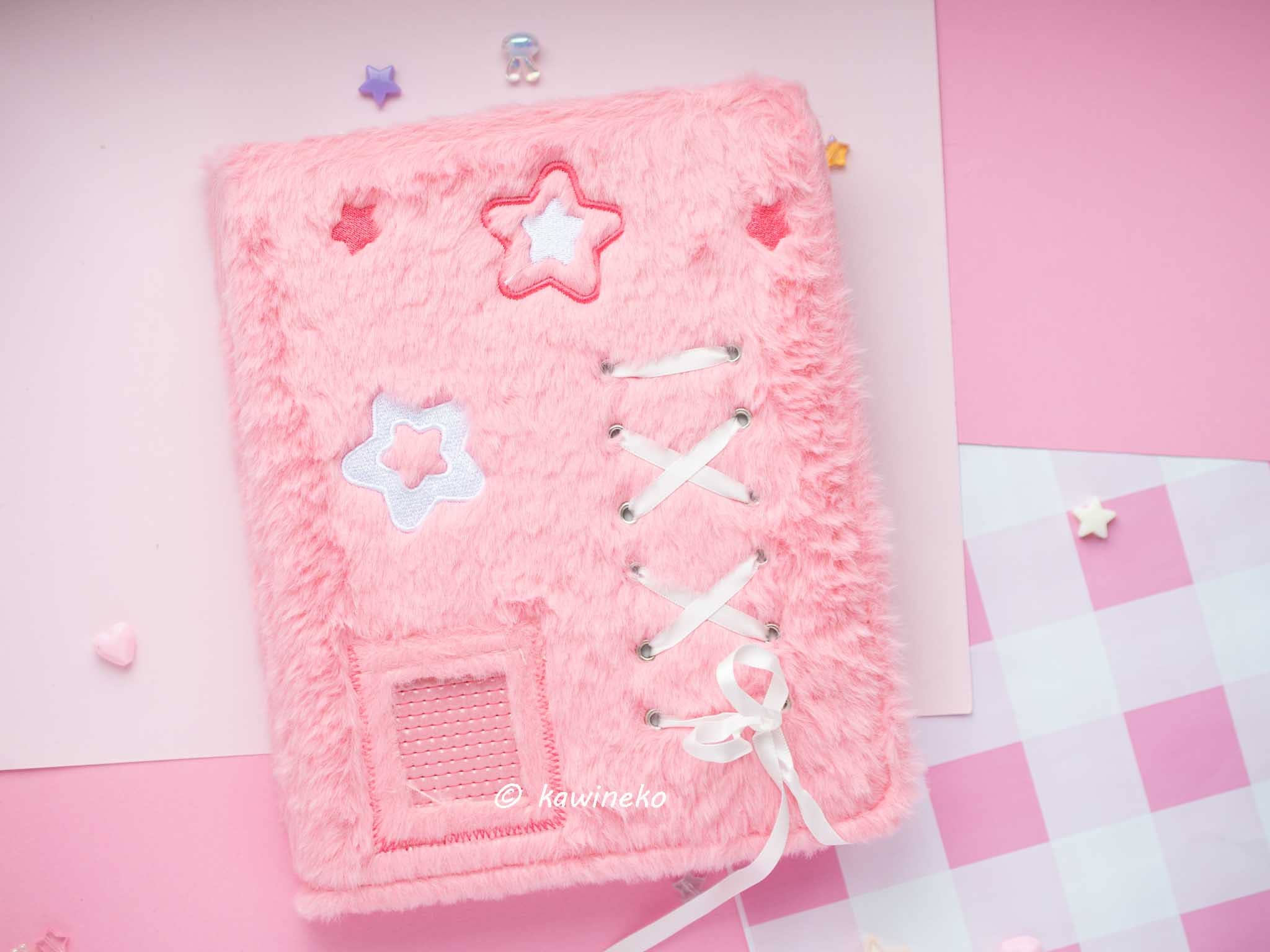 Kawineko - Wholesale Binder - cute plush A5 binder with inserts can fit 80 photocards3