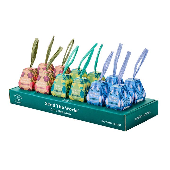 Modern Sprout - Wholesale Retailer Display - Home & Living - Seed Salutations - 36 Pk + Display for 12