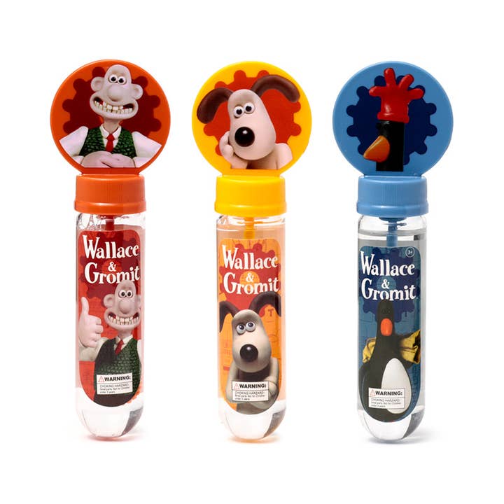 Puckator Ltd - Wholesale Bubble Wand - Kids - Wallace & Gromit Bubbles1