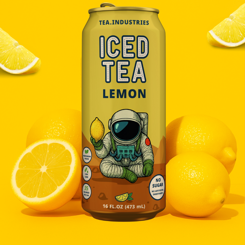Tea Industries - Wholesale Iced tea - Lemon - Iced Tea - Sugar Free - 12 Pack of Cans1