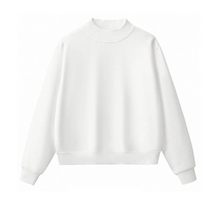 Sodalemon - Wholesale Sweatshirt – Women's - Unisex Cozy Fleece Half-High Neck Sweatshirt4