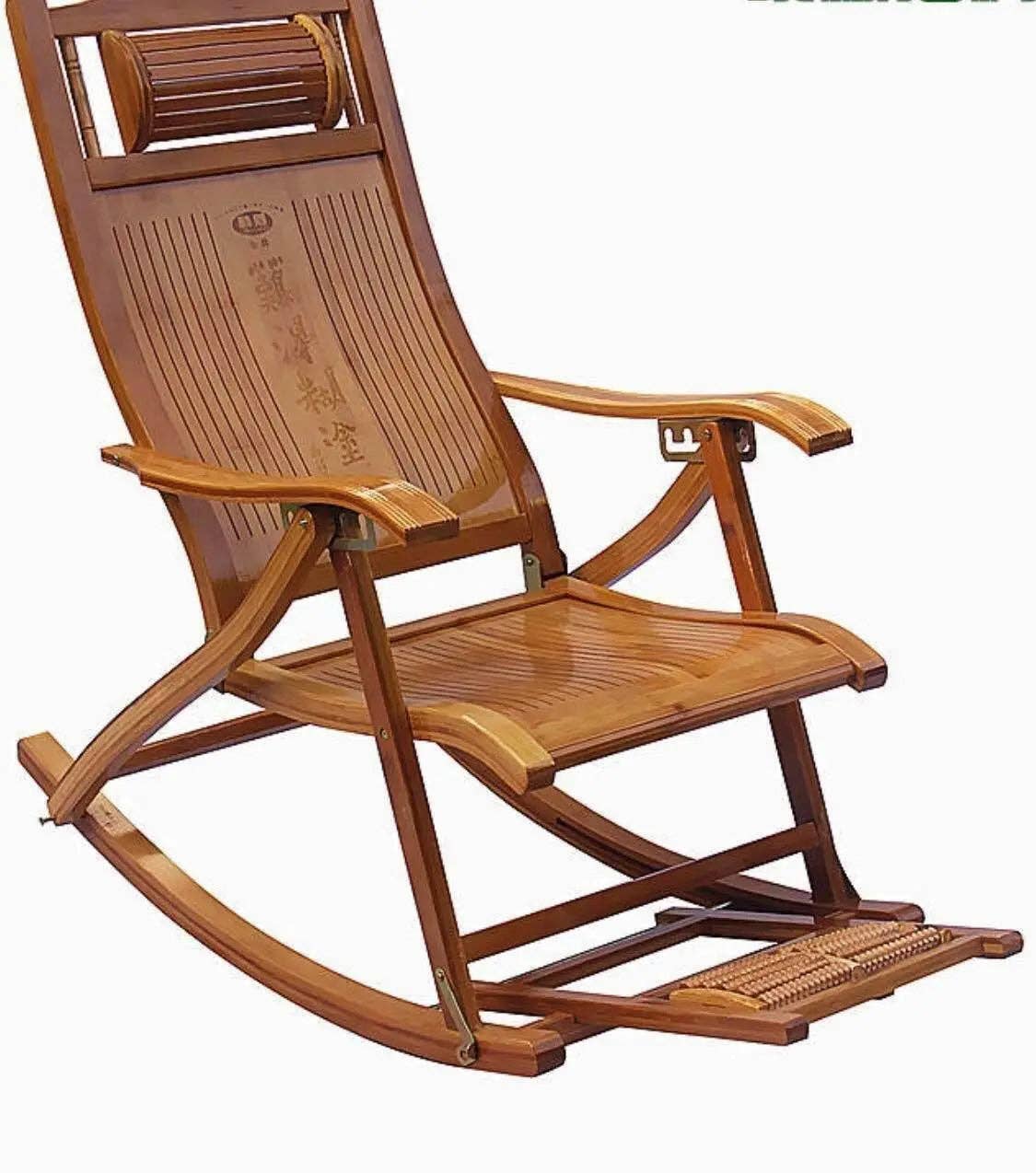 everythingbamboo - Wholesale Rocking Chair - Bamboo Adjustable Rocking Chair With Foot Massager Relaxing Indoor Outdoor2