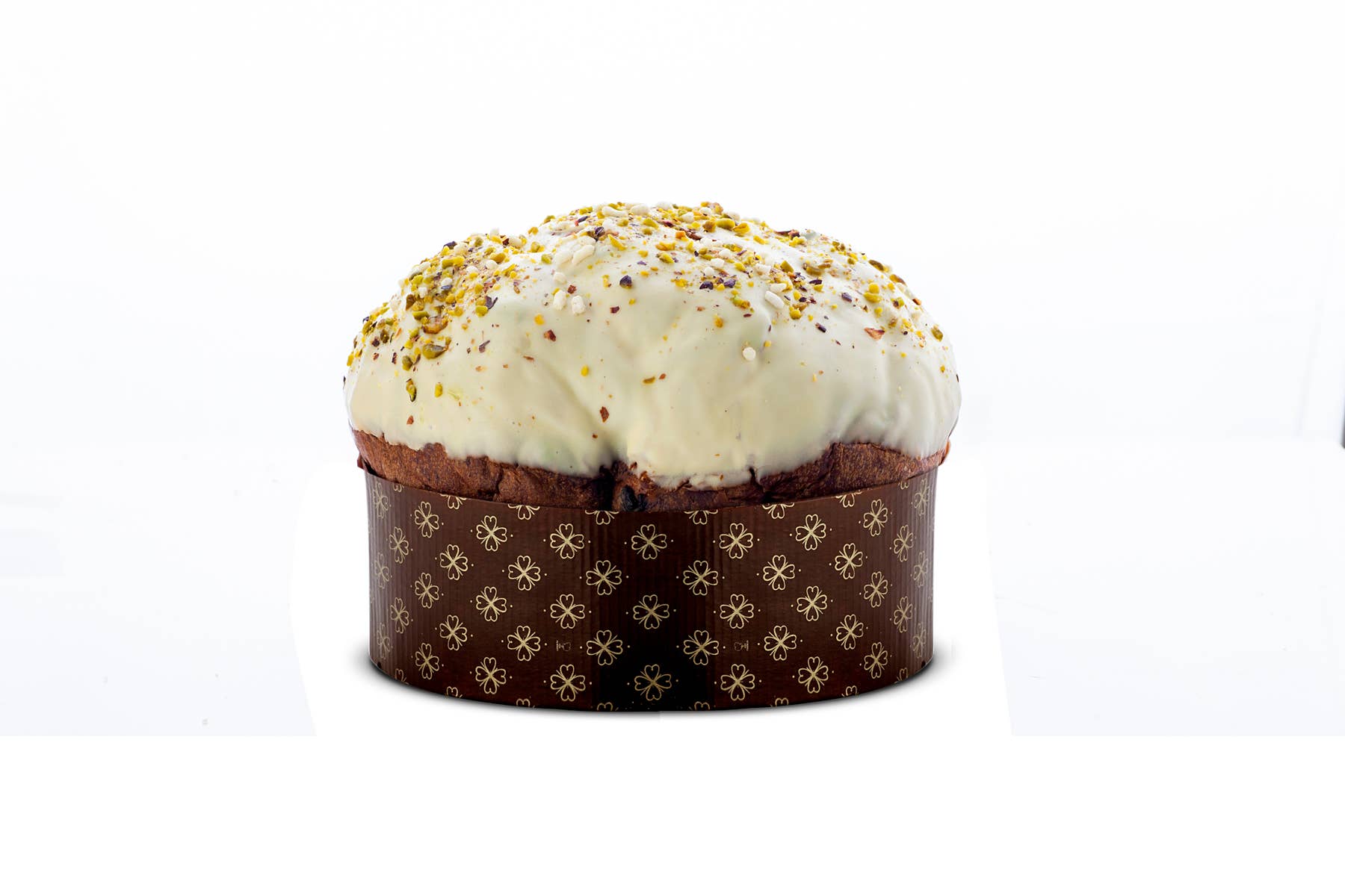 Bronte Dolci – wholesale Chokladtäckta godisar – Pistagefylld panettone på 750 gram.1