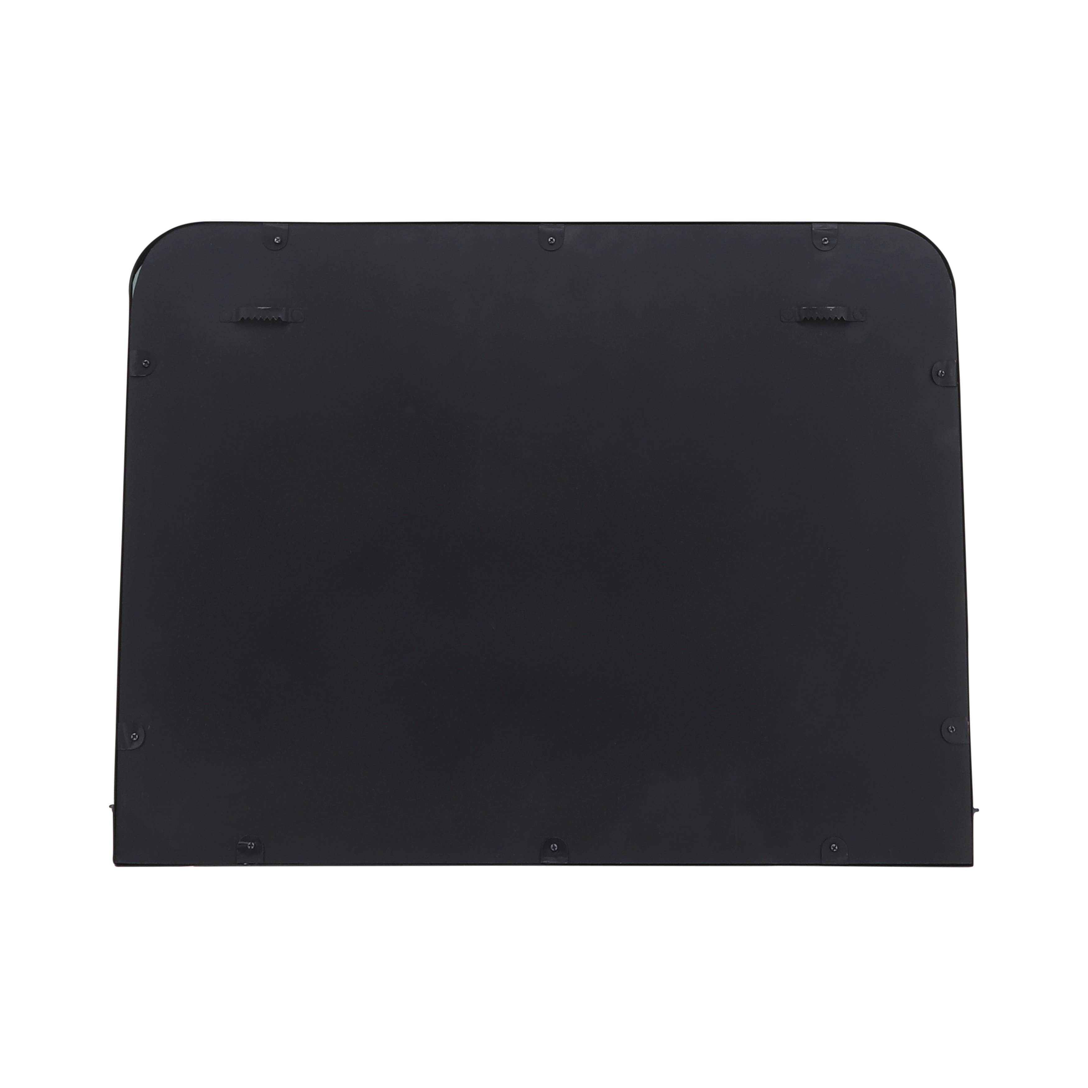 Sagebrook Home - Wholesale Wall Mirror - Metal Wood Wall Mirror with Folding Shelf - Black, 18 in.4