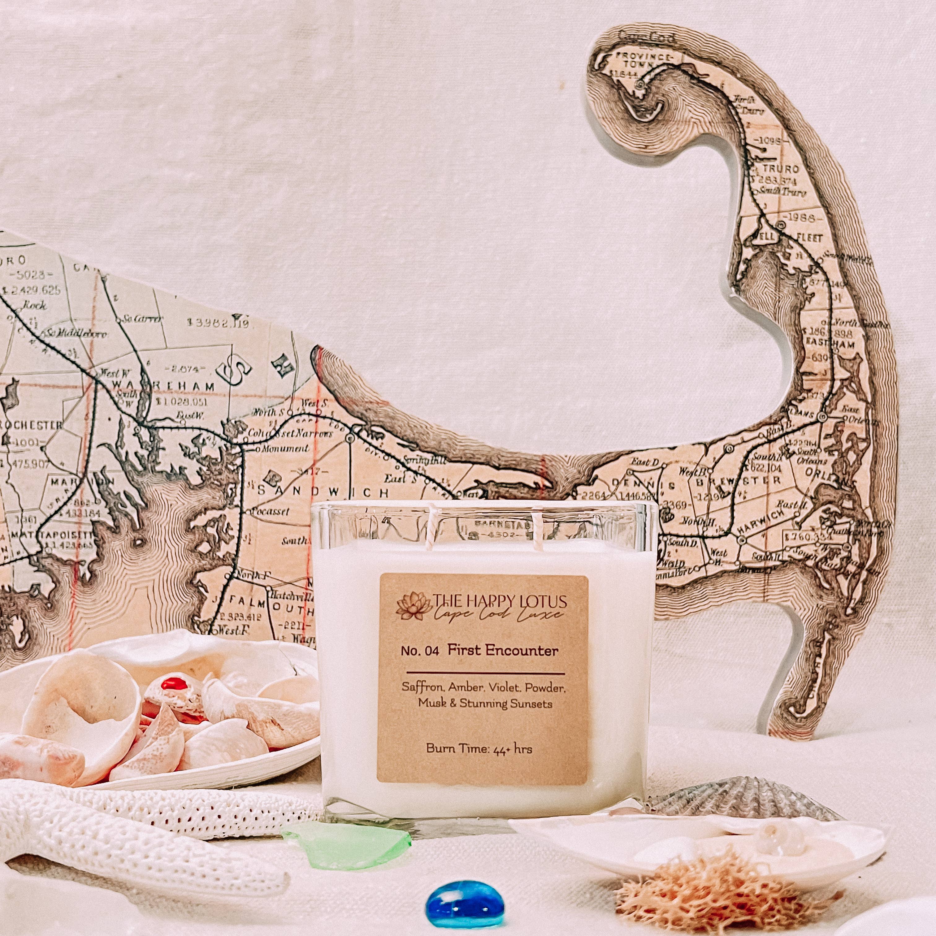 The Happy Lotus - Vente Bougie en bocal - Cape Cod Luxe Candles : No 04 First Encounter0