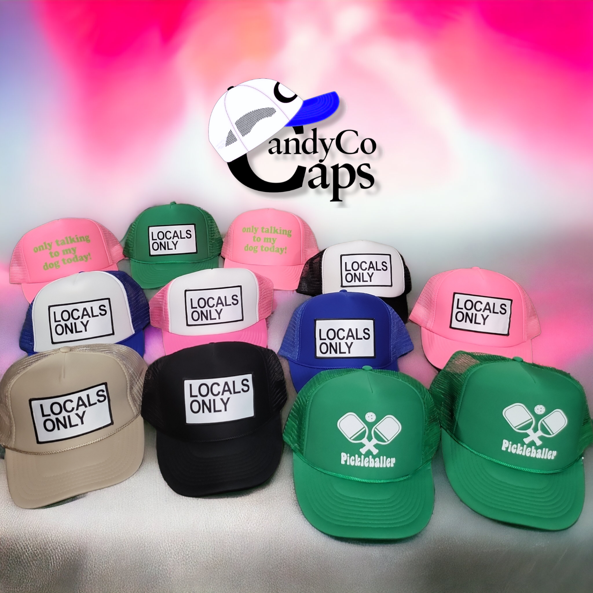 The Candy Collections - Wholesale Trucker Hat - Women's - Locals only Patch Vintage Trucker Hat cap trendy1