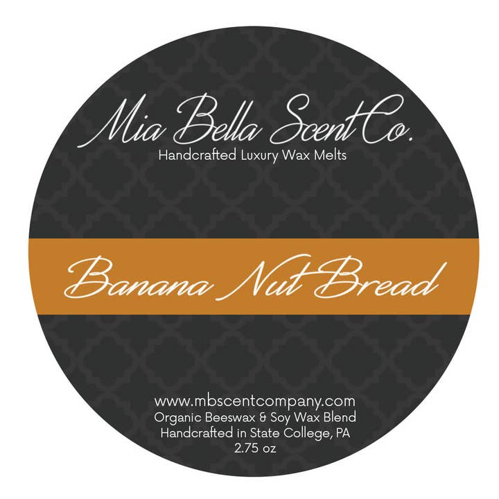 Banana Nut Bread Wax Melt for wholesale by Mia Bella Scent Company