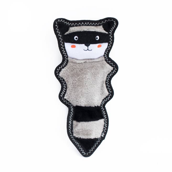 Z-Stitch® Skinny Peltz - Raccoon - Dog Toy for wholesale by ZippyPaws