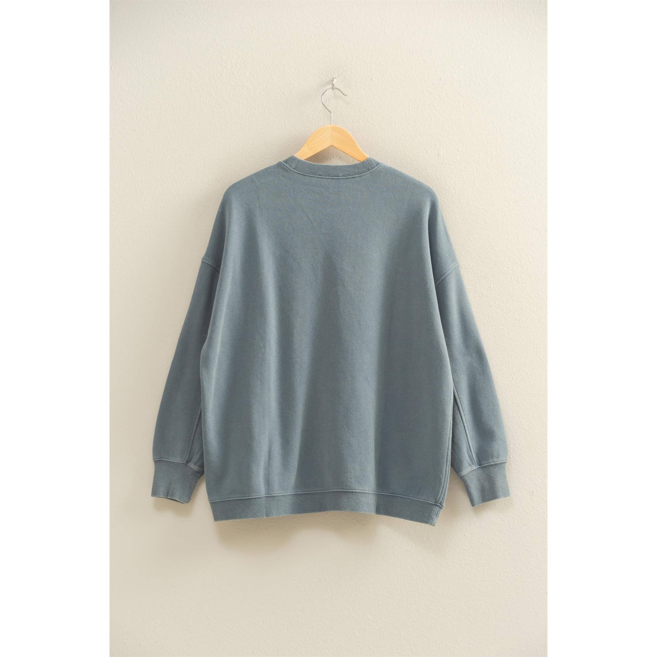 Double Zero - Wholesale Sweatshirt - Women's - Oversized Crew Neck Sweatshirt20