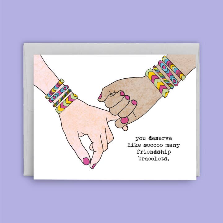 Friendship Card Best Friends Card Friendship Bracelets Card for wholesale by tiny