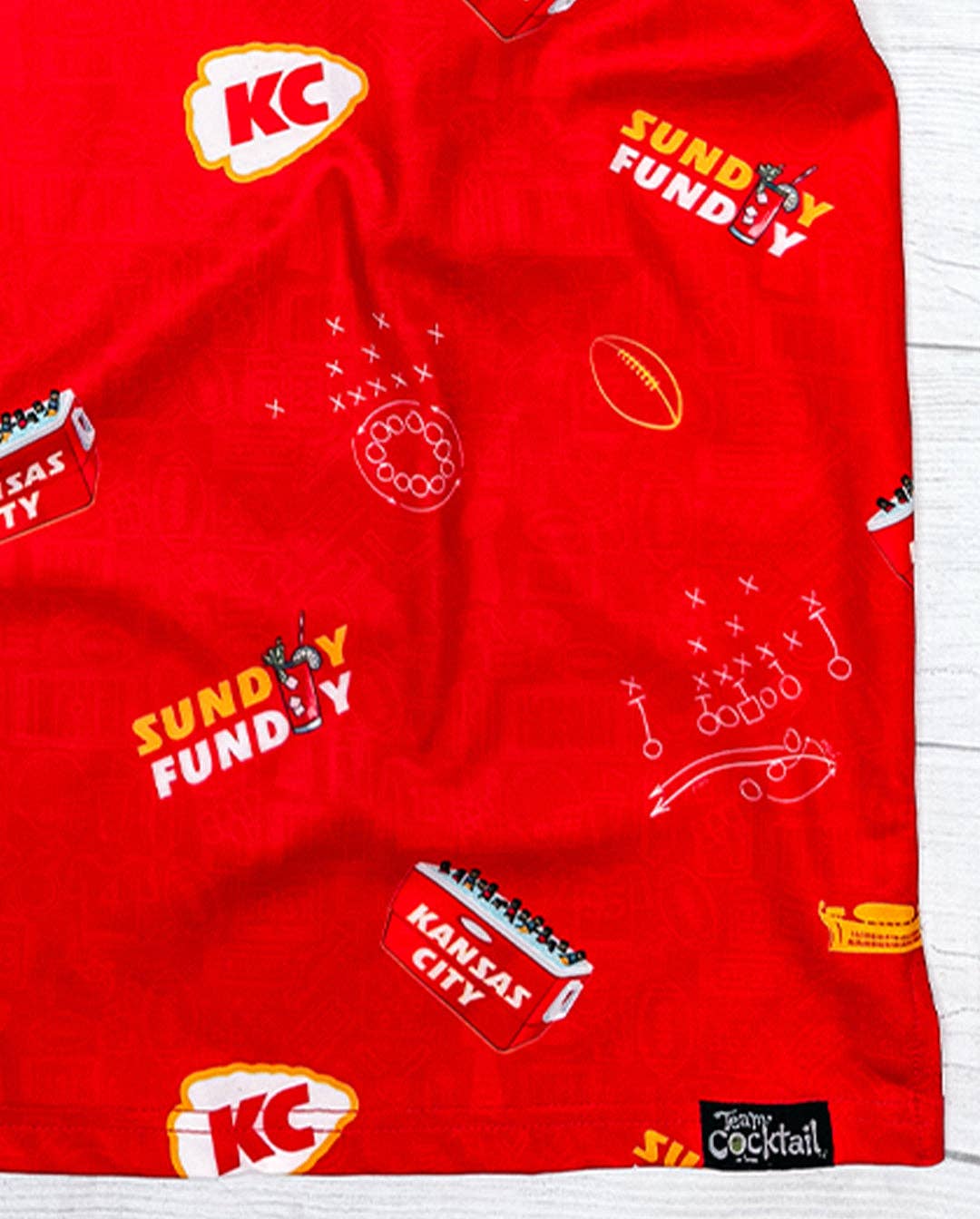 Team Cocktail - Wholesale Polo - Men's - Kansas City Tailgaters 'Sunday Funday' Mens Polo5