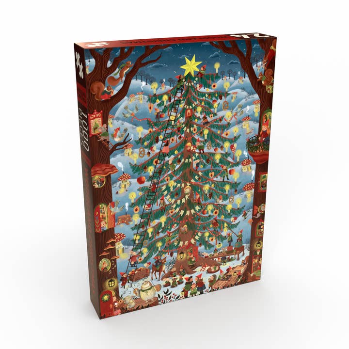 WOODLAND CHRISTMAS 1000 piece jigsaw puzzle for wholesale by Penny Puzzle