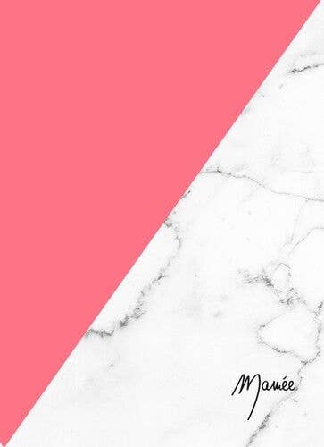 Mamée Créa - Wholesale Address Book - Raspberry Pink Marble Notebook1