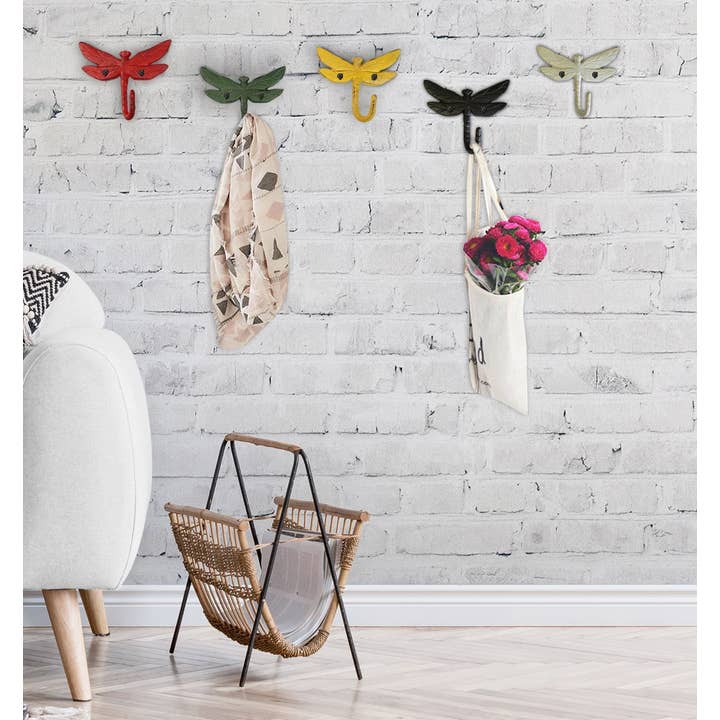 NACH – wholesale Väggkrok – trollslända krok-grön2