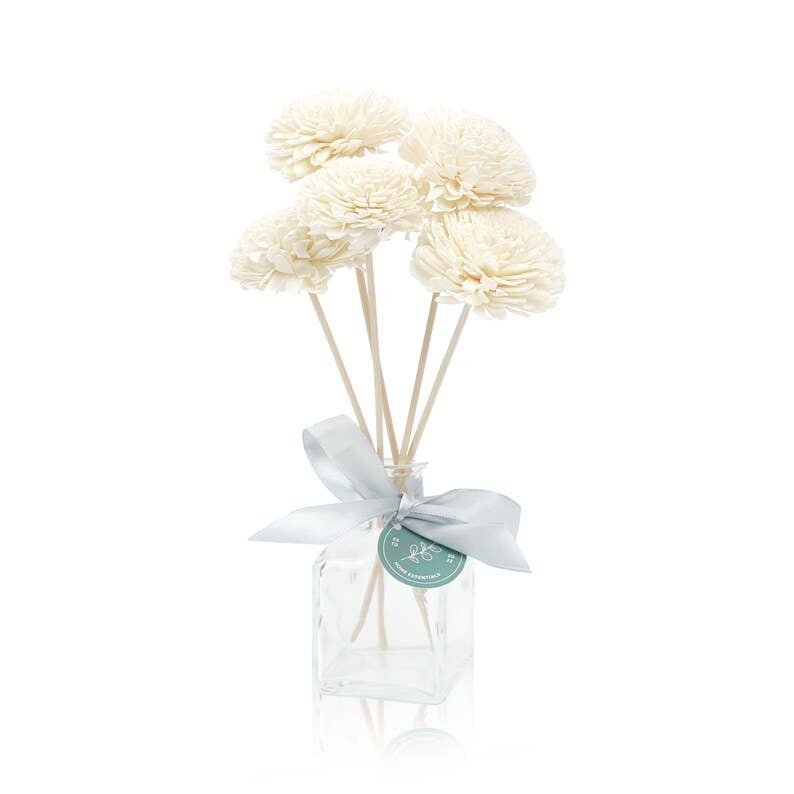 Bloom & Bowery - Wholesale Reed Diffuser - 5 Sola Wood Flowers, Dahlia on Reed Stem For Reed Diffuser1