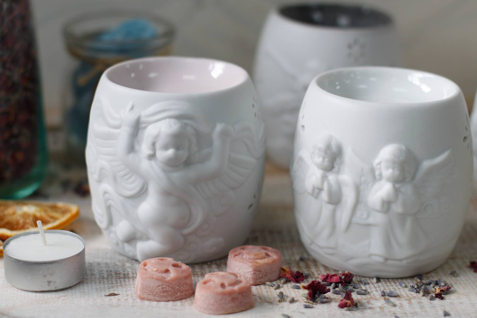 AW Artisan - Wholesale Fragrance Warmer - 4x Oil Burner - Assorted Design3