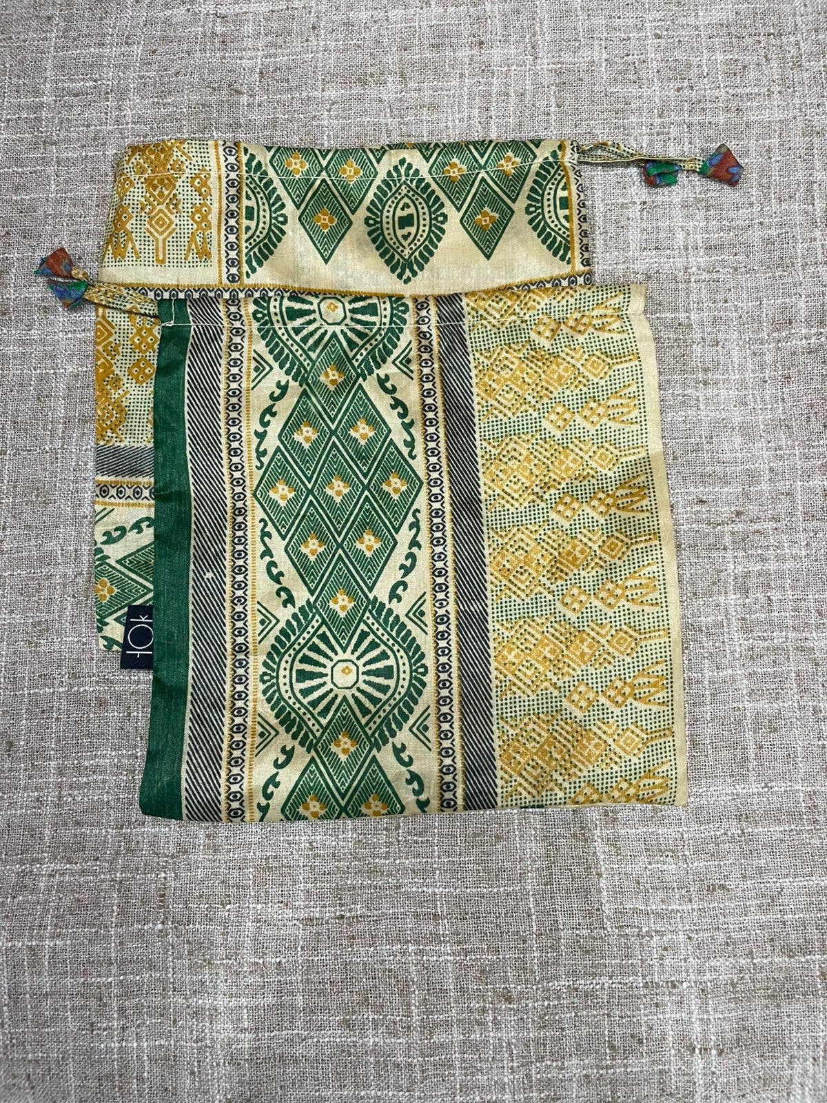 House of Kraft Jewelry & Accessories - Wholesale Gift Bag Set/Pack - Gift Pouches | Upcycled Silk Pouch | Pack Silk Gift Pouch20