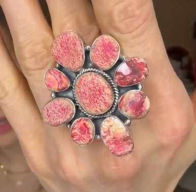 Krush Kandy - Wholesale Cocktail/Statement Ring - Desert Heat Jasper Cluster Rings MADE TO ORDER27