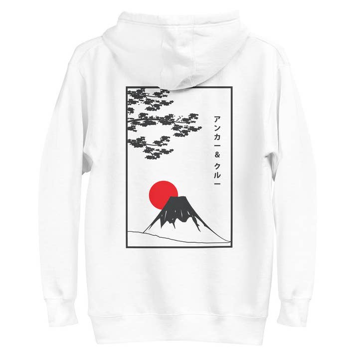 Mount Fuji Landmark Cotton Blend Hoodie for wholesale by ANCHOR & CREW