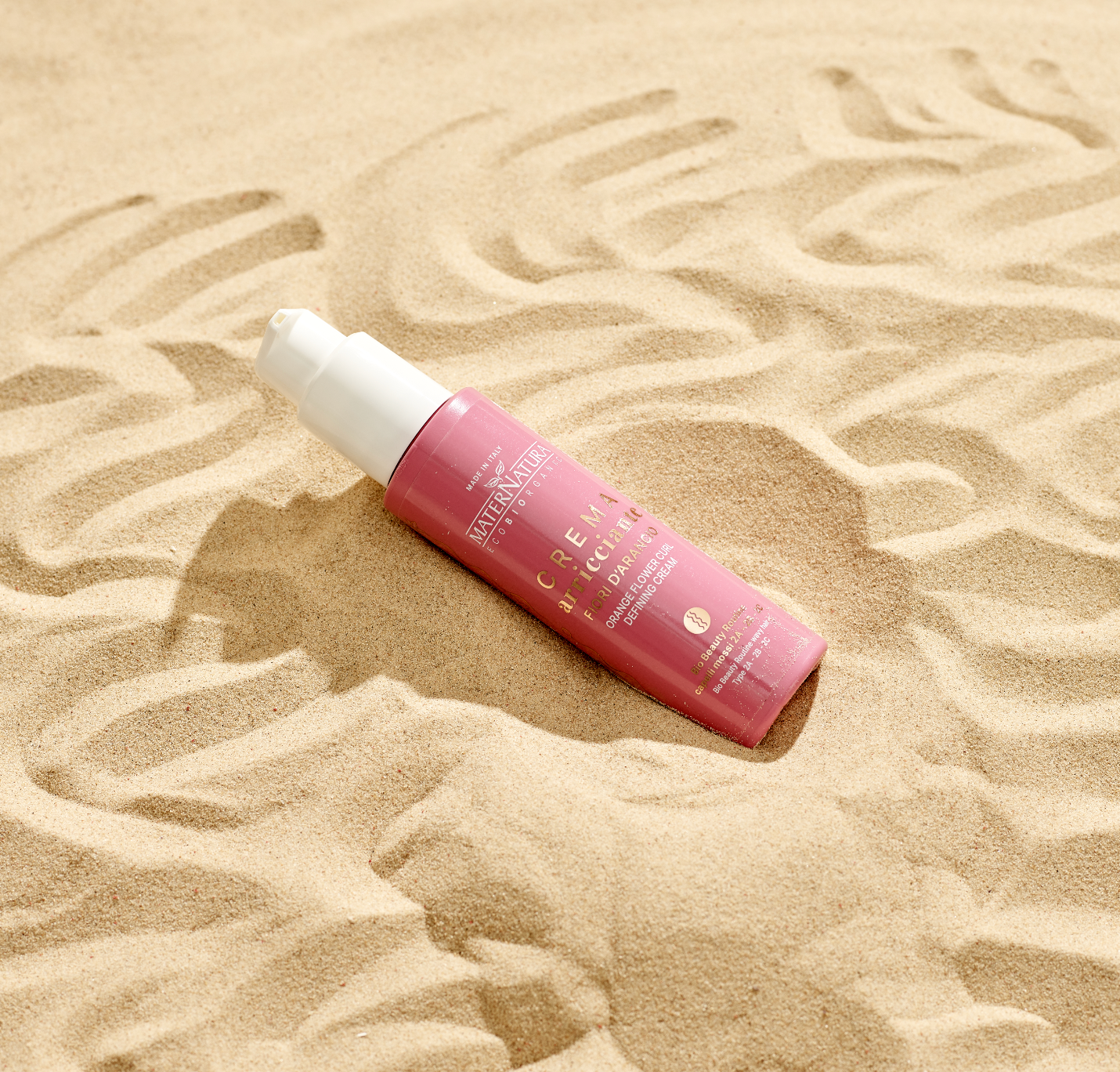 MaterNatura – Großhandel Haarstyling-Gel/Mousse – Lockencreme Orangenblüten WELLIGES HAAR1