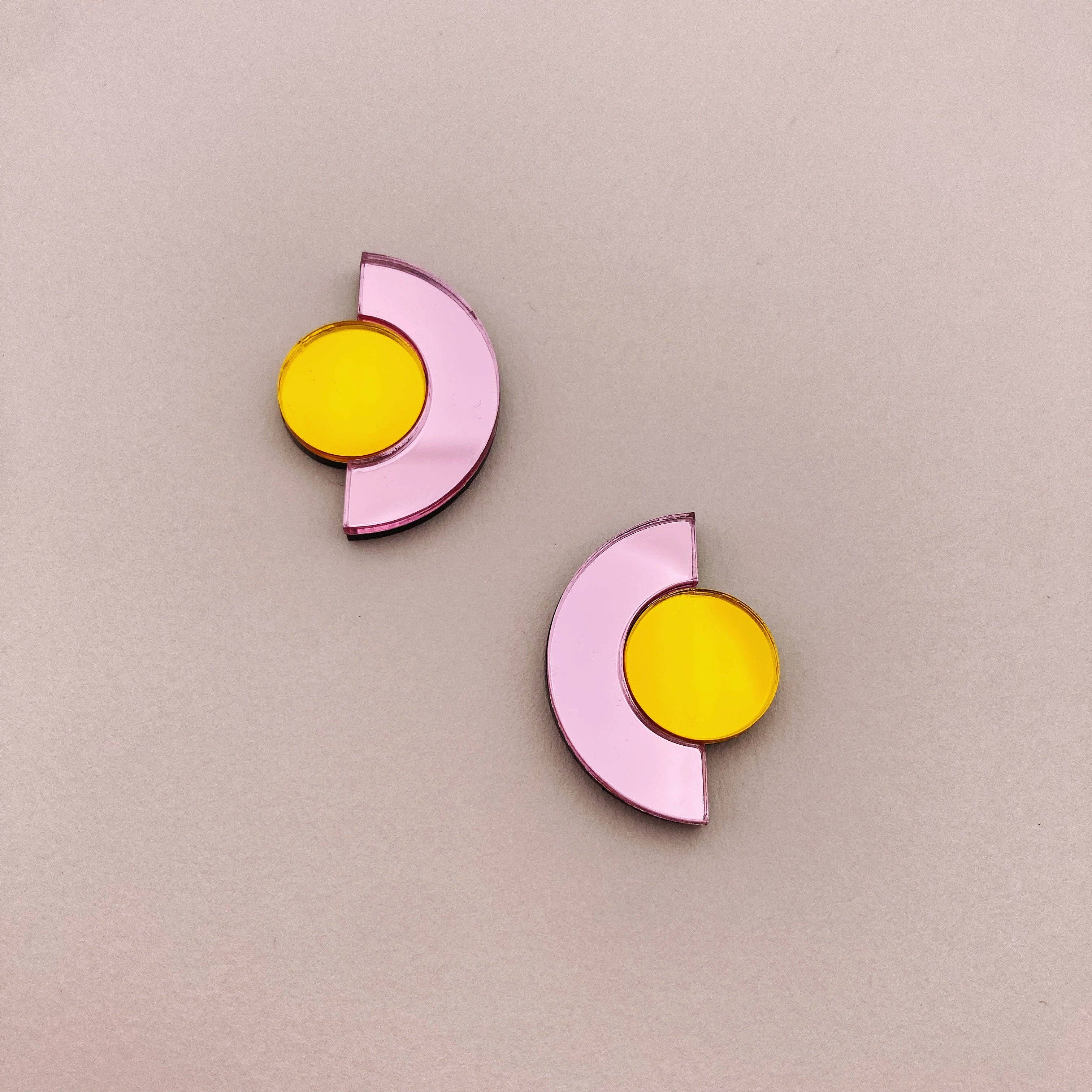 Studio Annette – wholesale Stud/post earrings – Mirror stud earrings - Roseline8