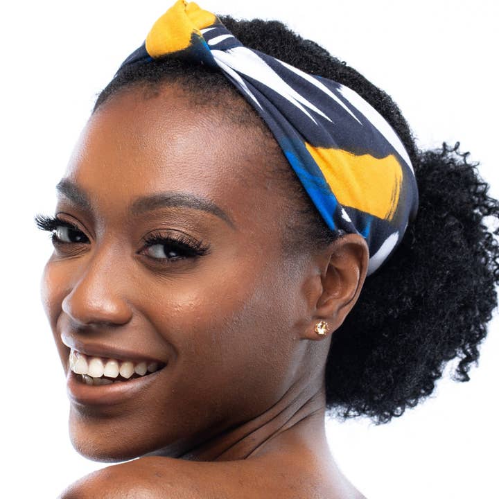 Brush Stroke Haarband mit Knotenmuster für den Großhandel von You Go Natural