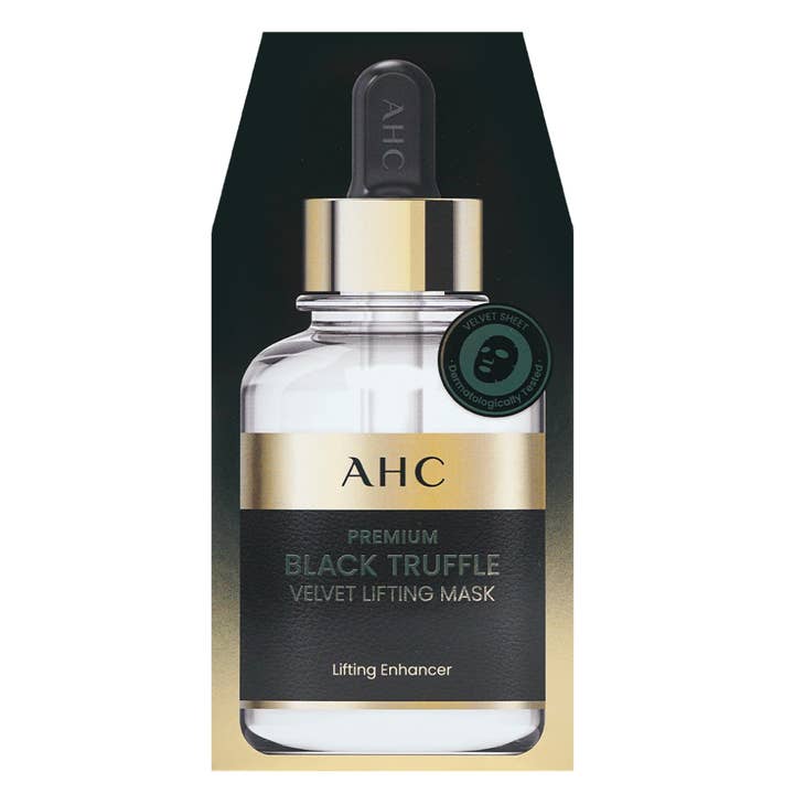 Glowiss - Wholesale Skincare face mask - AHC Black Truffle Infused Korean Hyaluronic Acid Moisturizing Face Mask 5 Sheets