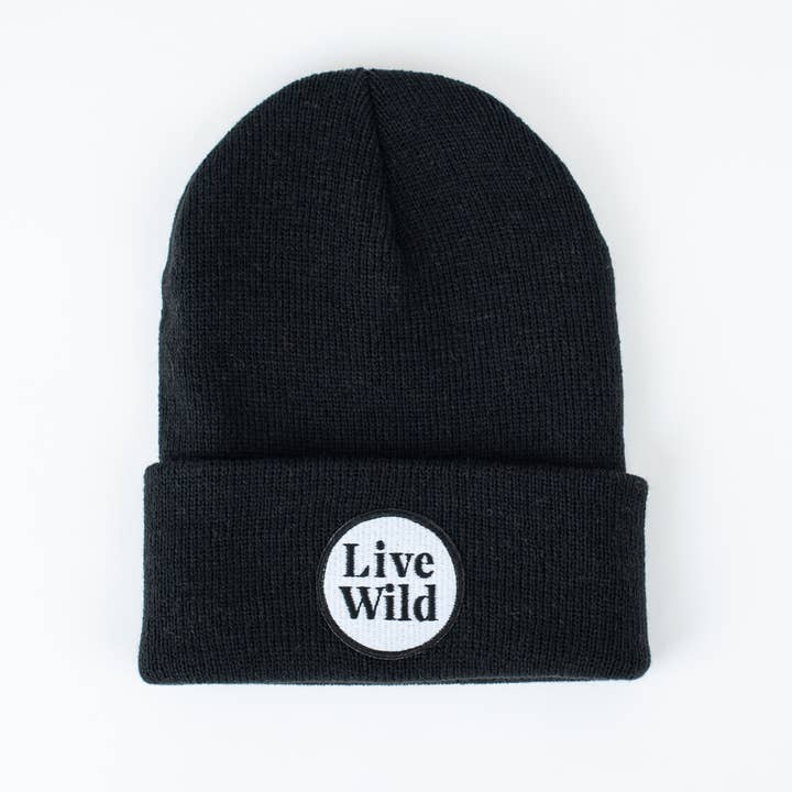 Seaslope - Wholesale Beanie - Unisex - Live Wild Jet Youth/Adult Beanie Fits Ages 5+