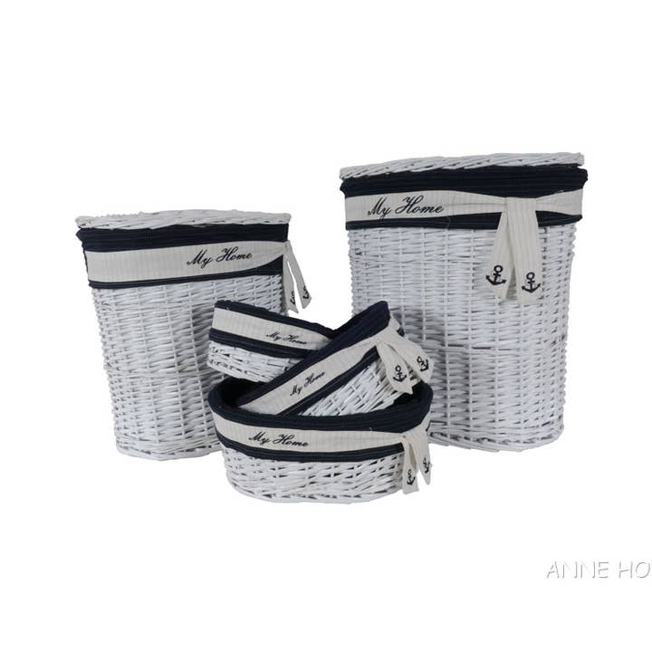 Anne Home - Set of 5 Oval Willow Baskets for wholesale by Old Modern Handicrafts, Inc.