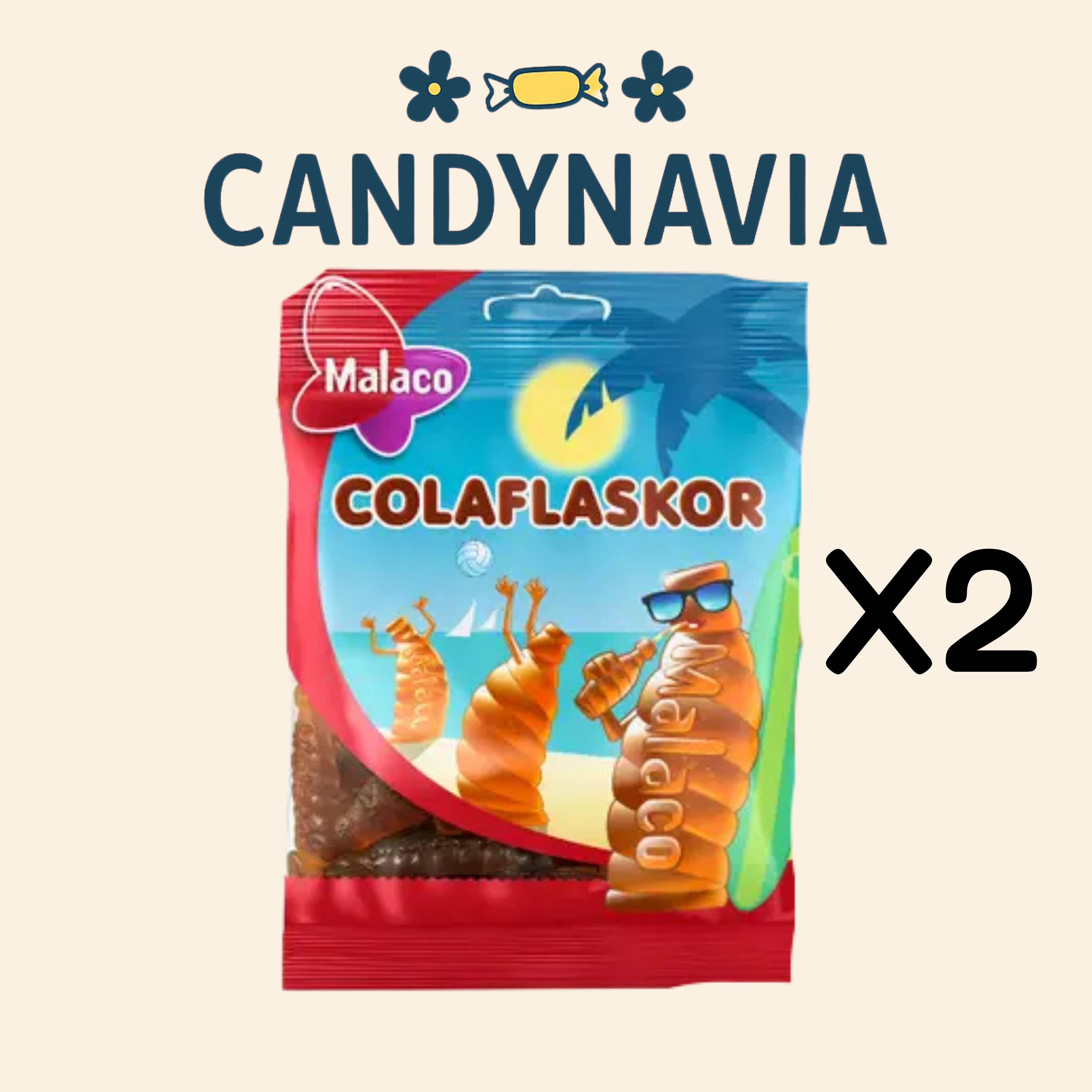 Candynavia - Wholesale Gummy - Malaco Swedish Candy Box 95g Cola Bottles