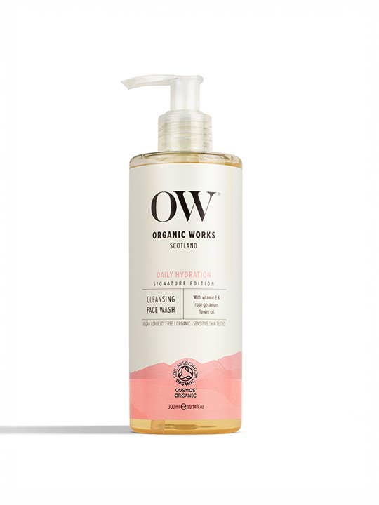 Organic Works Cleansing Face Wash 300ml - 98.9% Natural for wholesale by Organic Works