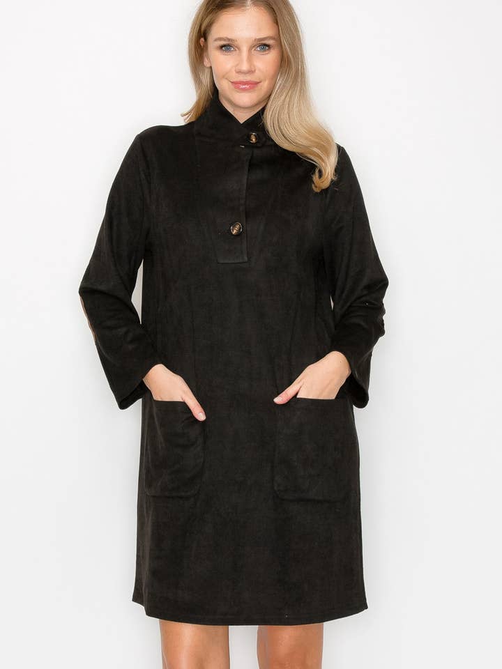 Robe en daim stretch Aria pour la vente par Joh Apparel