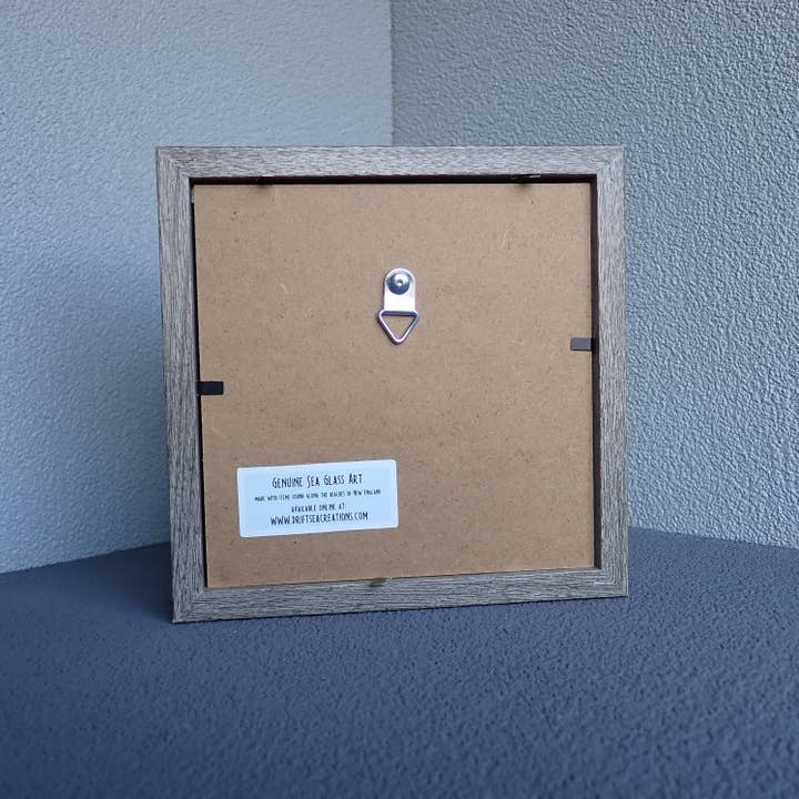 Driftsea Creations - Wholesale Collage - Sea Glass Sea Gulls on Mussel Shell3