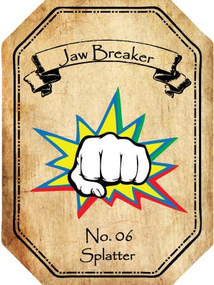 Splatter No. 06 Jaw Breaker for wholesale by Crafty Nerd LLC