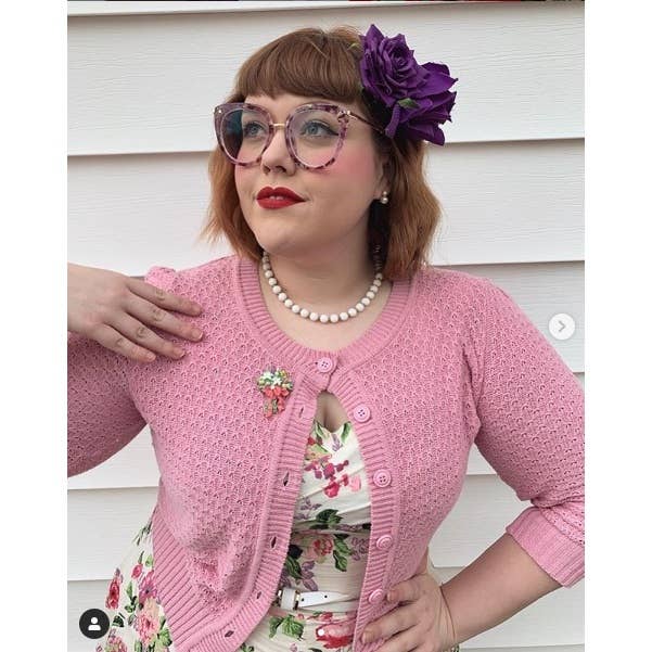 Mak – Engroshandel Cardigan - Dame – Mak 3/4-ærmet kort strikket cardigan med rund hals MK351494