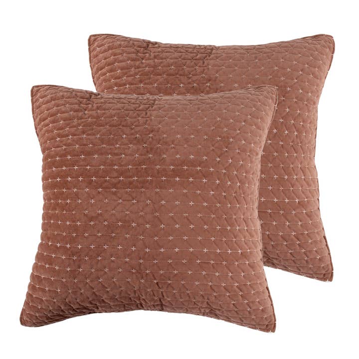 Levtex Home - Wholesale Bedding Pillowcase/Sham - Velvet Stitch Euro Sham | Set of 2