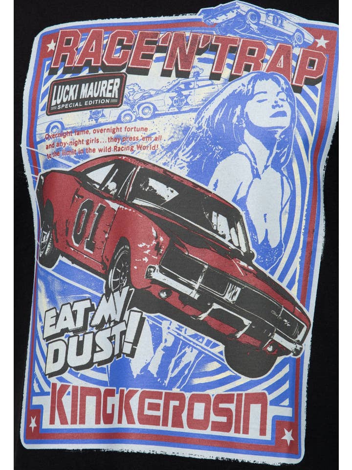 preto Camiseta Lucki Maurer Race N Trap para venda a revendedores na Faire2