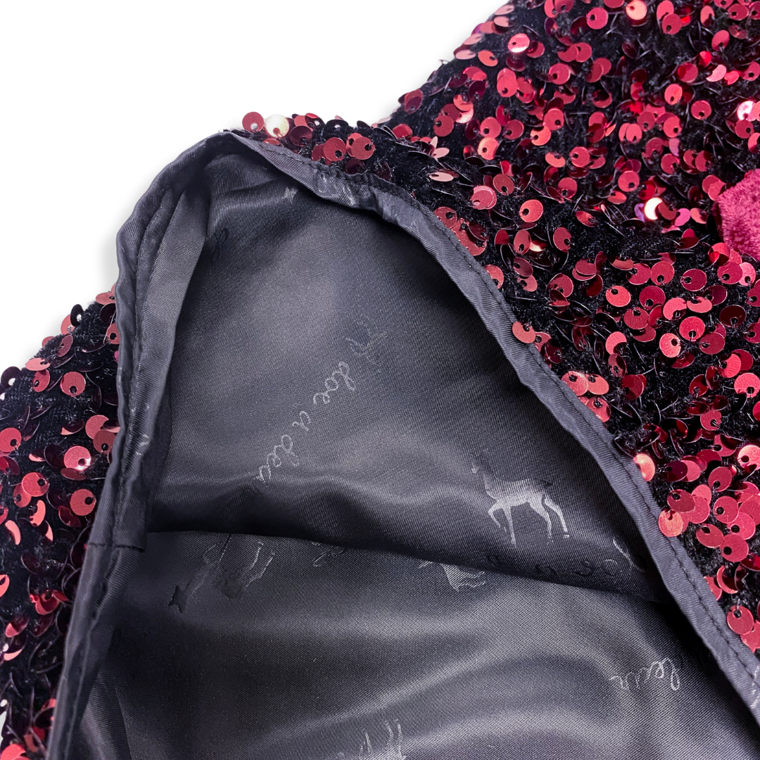 Doe a Dear - Wholesale Dress - Kids - 17128 Sleeveless Sequin Dress w/ Back Velvet Bow (2 Colors)7