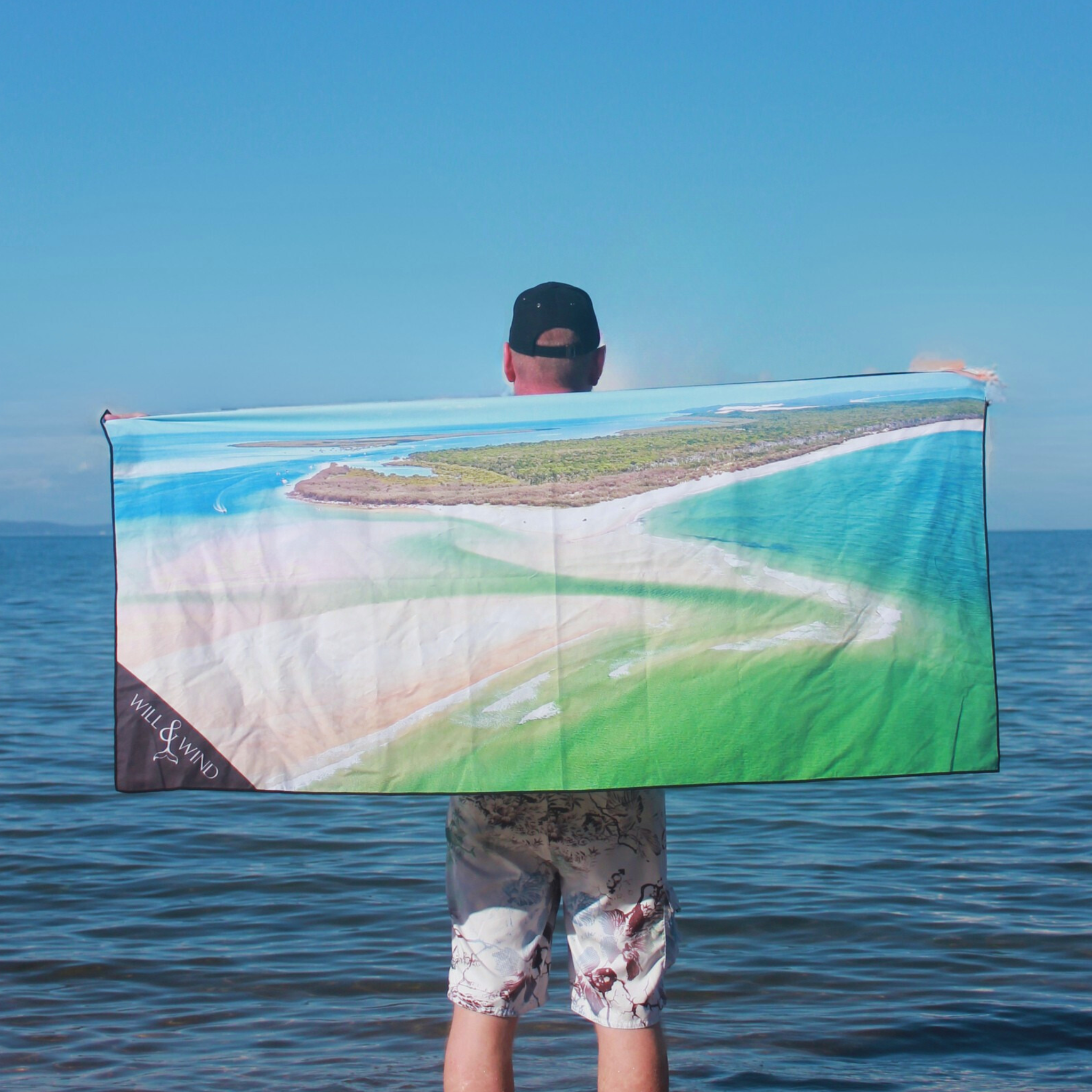 Will and Wind - Beach Towels & Accessories – wholesale Beach towel – Moreton Island, Southern End Travel Towel1